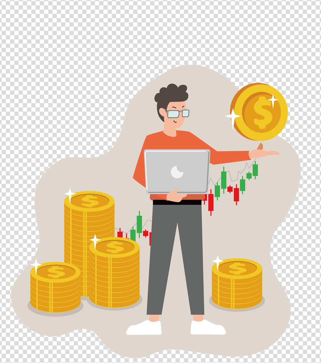 金融投资数据分析元素