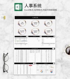公司人事管理系统Excel模板