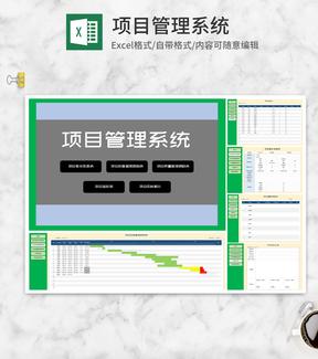 项目信息管理查询系统Excel模板