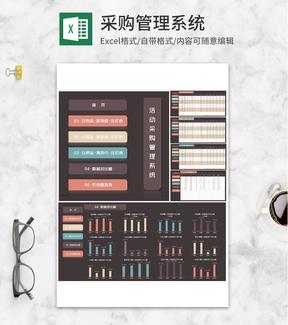 促销活动商品采购管理系统Excel模板