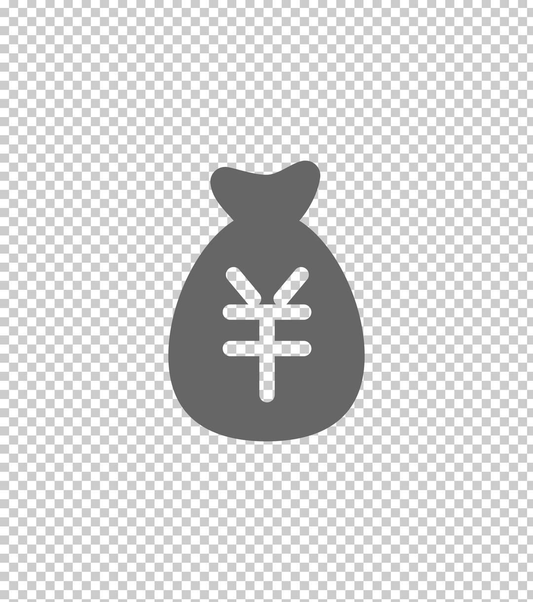 钱袋金钱标志