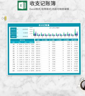 年度青色收支记账簿Excel模板