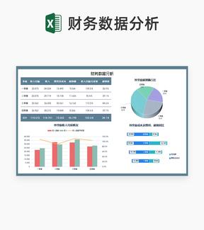 年度财务数据分析Excel模板