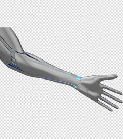 商务ppt元素系列3D机械左手臂