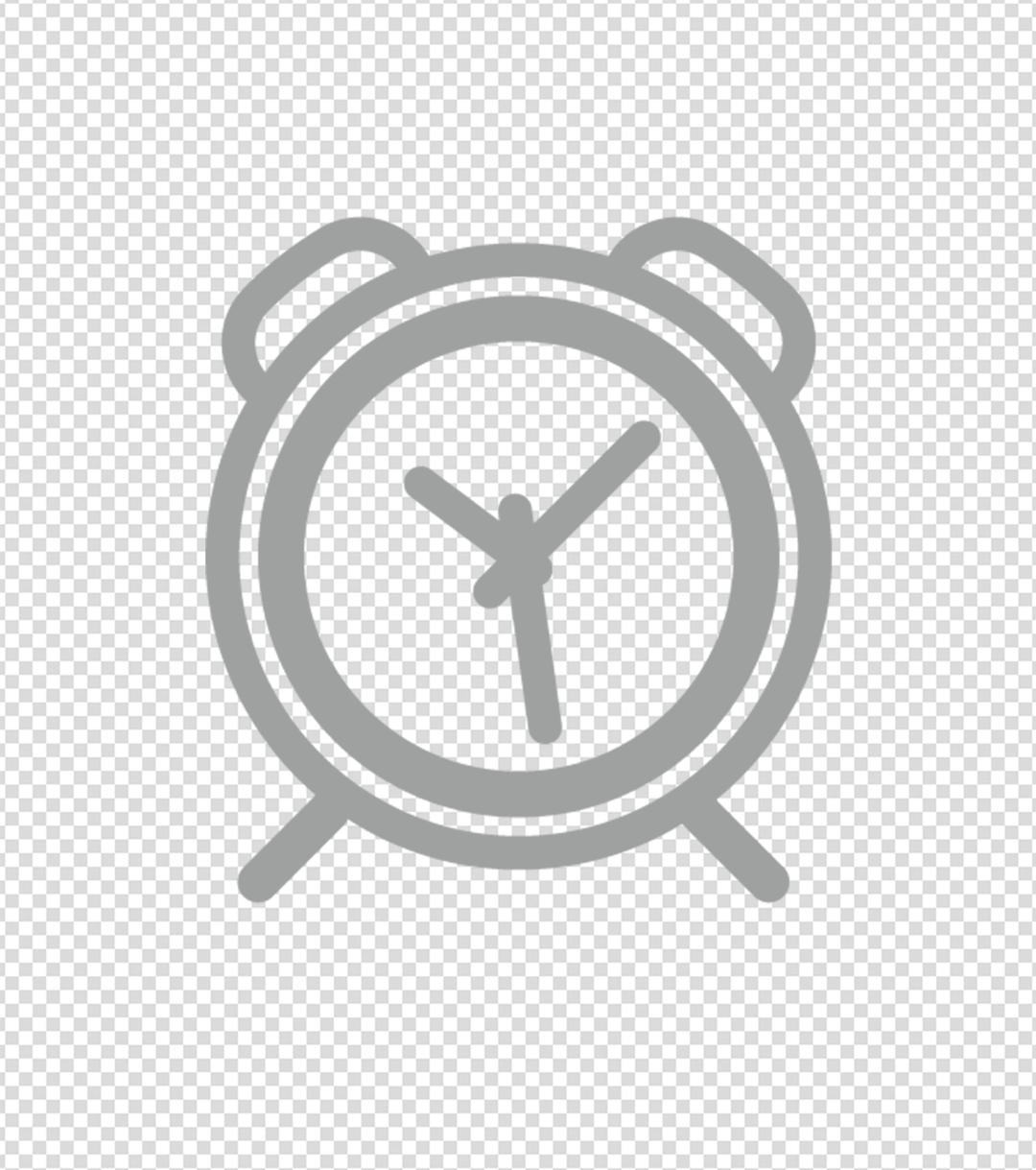 灰色闹钟计时器图标