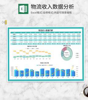 物流运输收入数据分析Excel模板