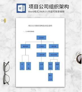 项目公司组织架构word模板