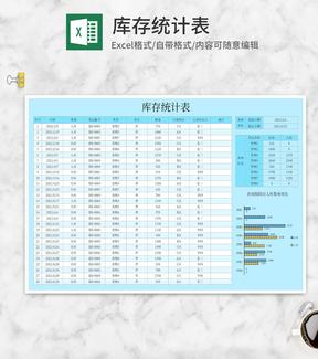 货物库存查询统计表Excel模板