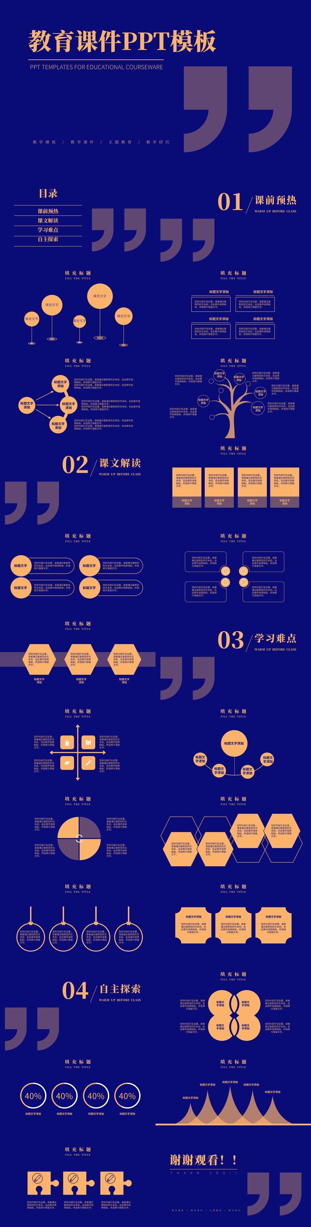 教学课件PPT模板