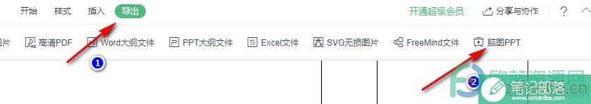 WPS PPT中将思维导图一键变为PPT的方法