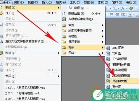 visio 绘制灵感触发图的详细操作流程