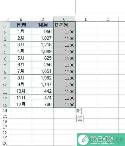 Excel 2013怎么给图表添加参考线