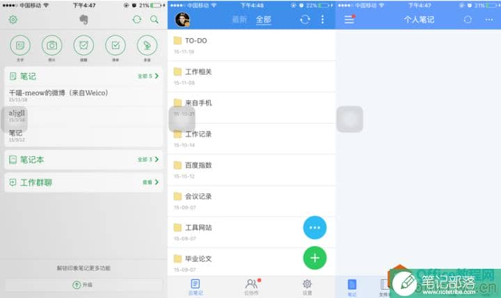 有道云笔记、印象笔记、为知笔记、Onenote对比分析，如何选择？