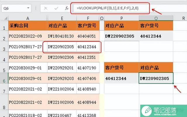 excel表格vlookup和if函数混搭使用的方法和公式含义