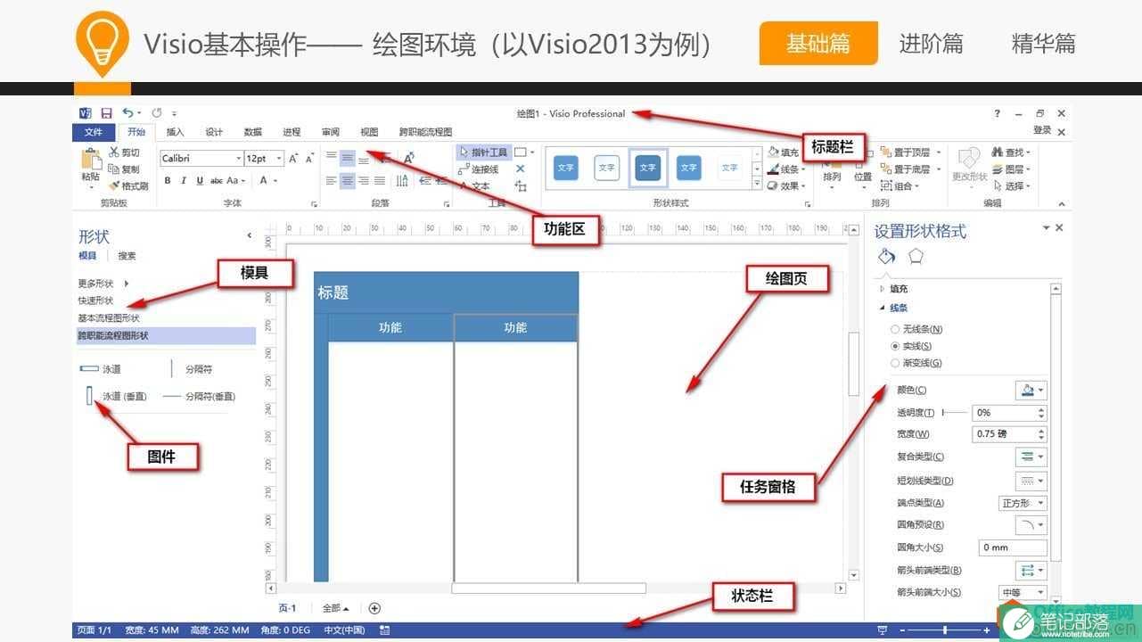 和大家一起学 Visio—基础篇教程