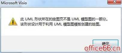 使用visio 提示此UML形状所在的绘图页不是UML模型图的一部分 请问这个问题怎么解决？