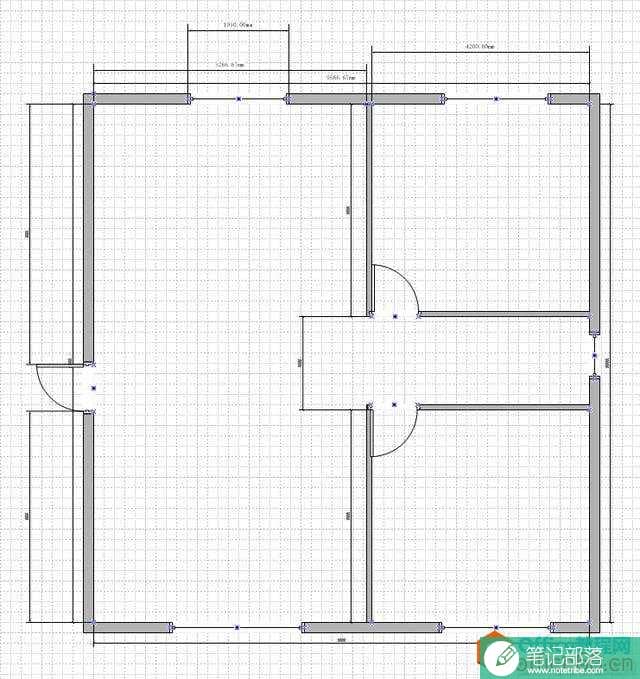 VISIO绘制房屋平面图