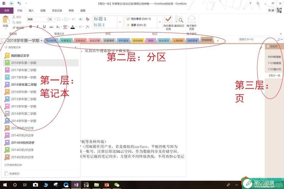 OneNote 听课笔记、会议记录、随笔记录神器—OneNote的应用及技巧