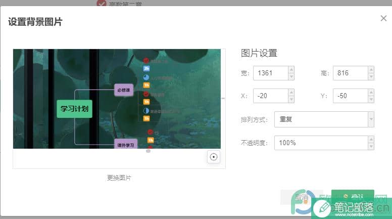 WPS PPT思维导图给画布添加图片背景的方法