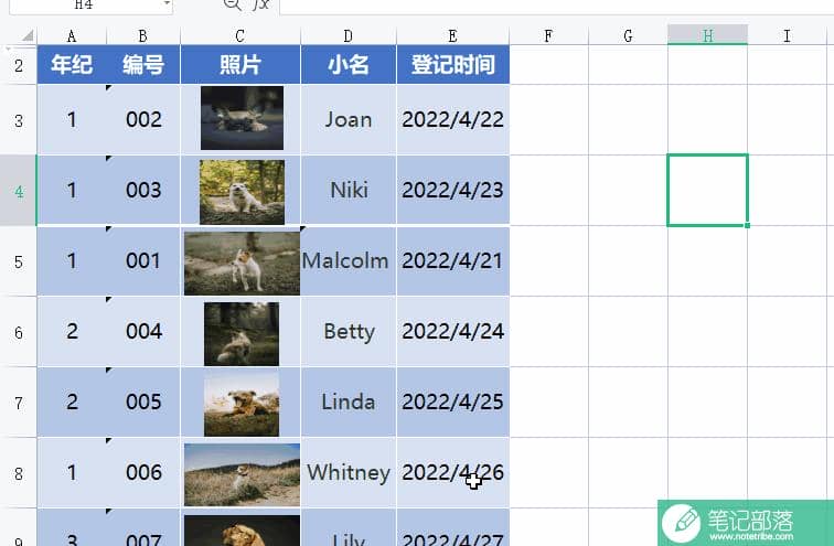 Excel设置图片随表格行列隐藏或筛选的两个方法