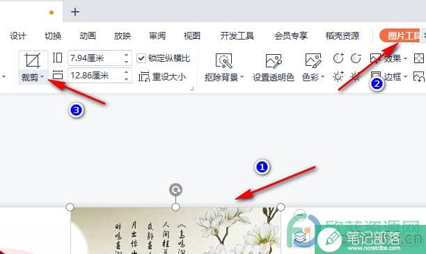 WPS PPT将图片进行创意裁剪的方法