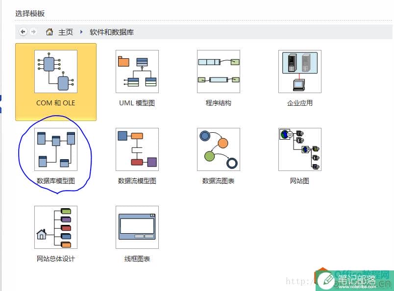 如何使用visio画数据库模型图