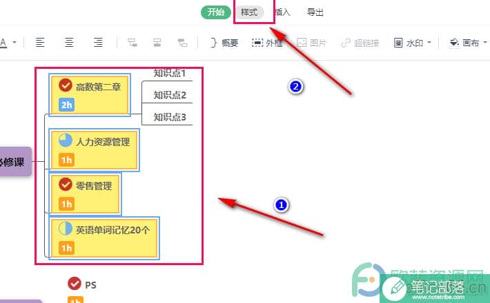 WPS PPT思维导图一键清除主题样式的方法