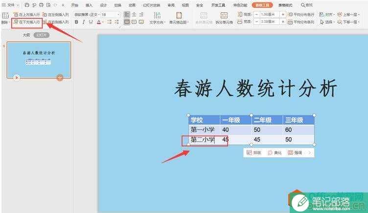 数据放不下了,PPT表格怎么增加一行3