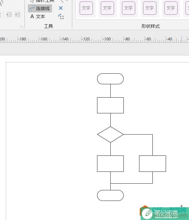 VISIO画流程图1