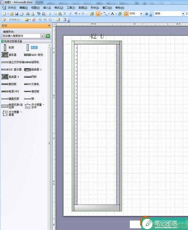 VISIO绘制机柜接线图