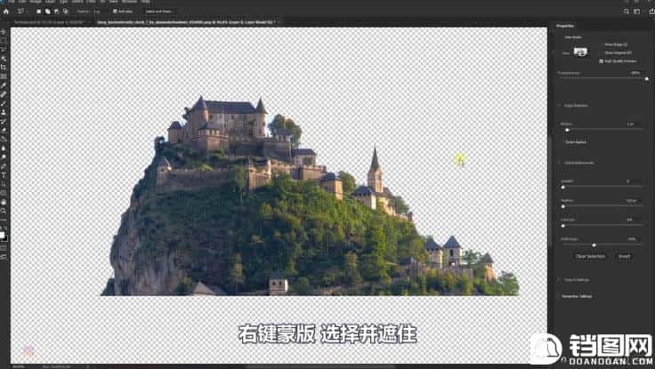 Photoshop合成创意的乌龟背着城堡效果图