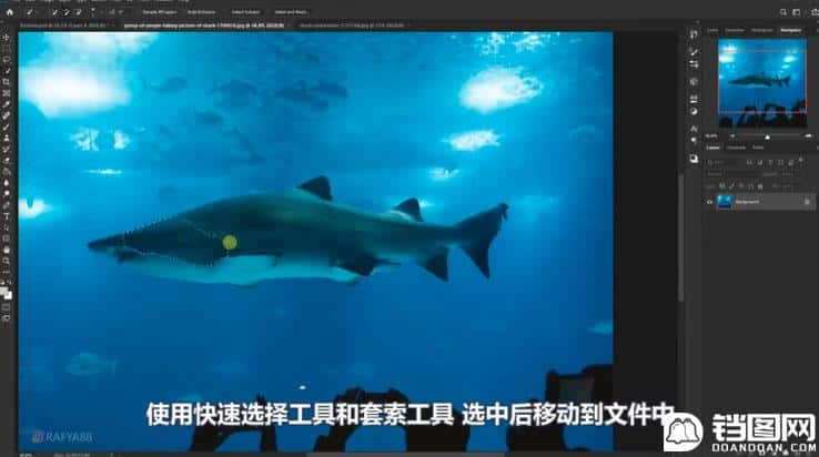 Photoshop合成创意的乌龟背着城堡效果图