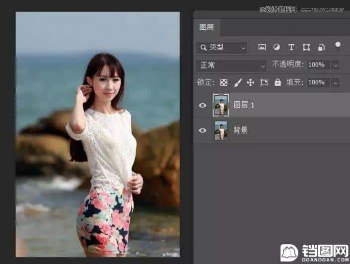 Photoshop巧用内容识别工具给人物进行缩放