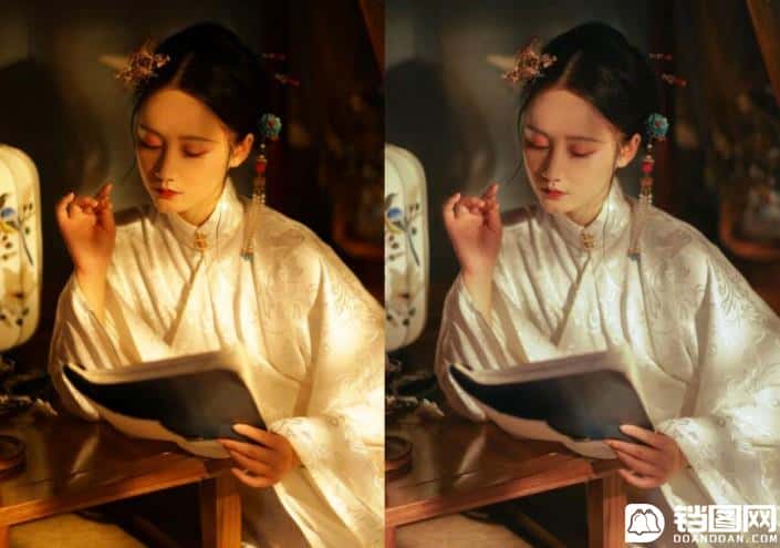 淡雅效果：用PS调出偏黄色人像甜美效果