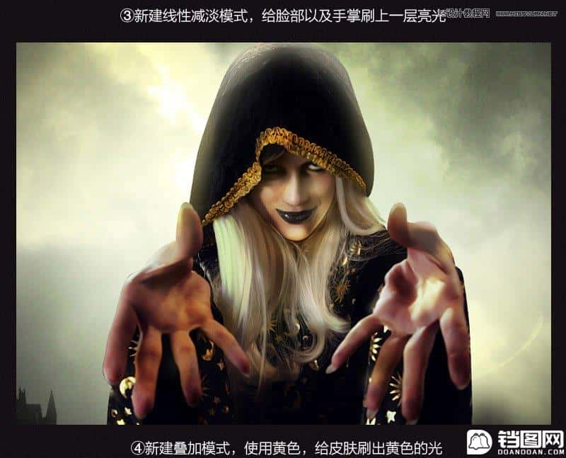 创意合成：用PS合成正在施法的魔法师