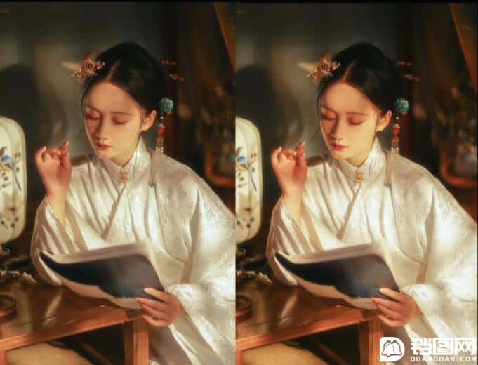 淡雅效果：用PS调出偏黄色人像甜美效果