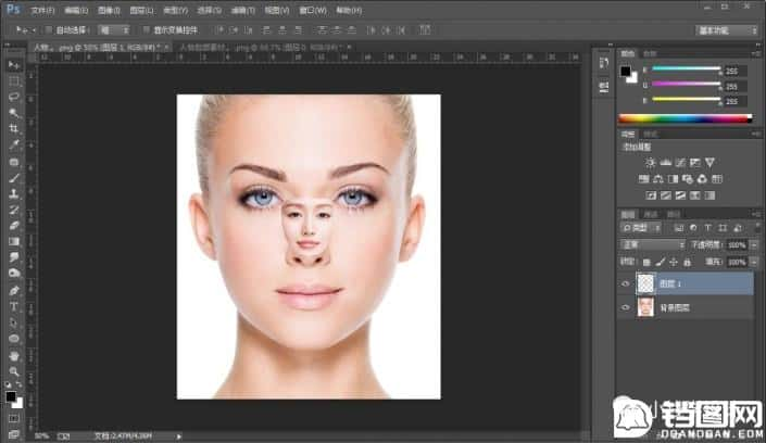 Photoshop快速的给人物头像进行换脸操作